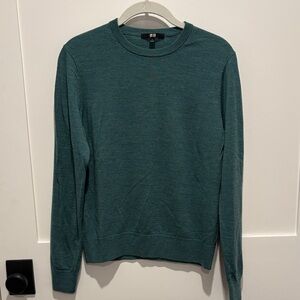 Uniqlo Women's Teal Crewneck Sweater